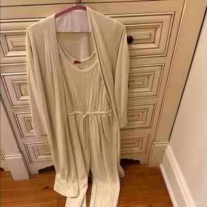 Free People Romper & Cardigan Set